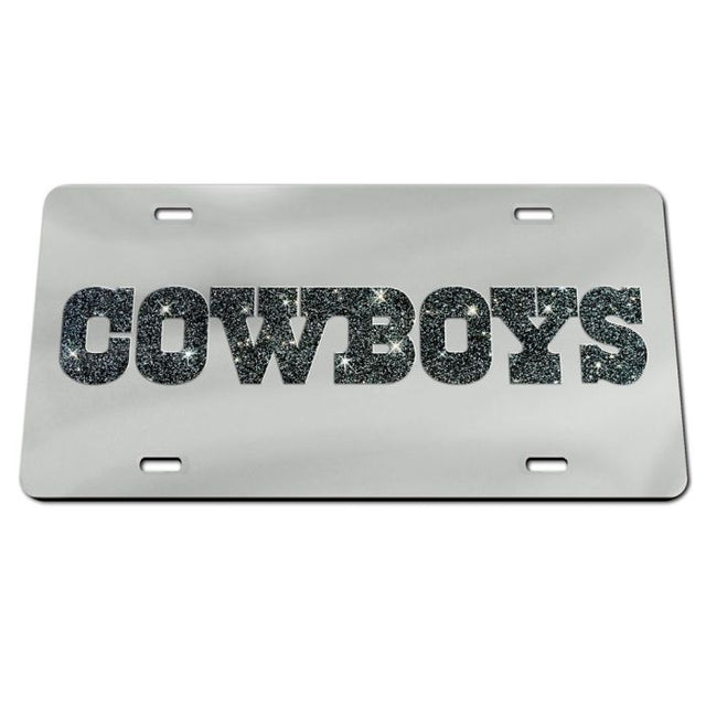 Placas de matrícula clásicas de acrílico con letras brillantes de los Dallas Cowboys