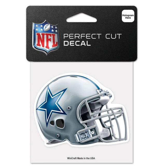 Calcomanía de color de corte perfecto para casco de los Dallas Cowboys de 4" x 4"