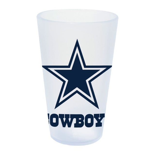 Vaso de pinta de silicona de 16 oz con forma de carámbano de los Dallas Cowboys