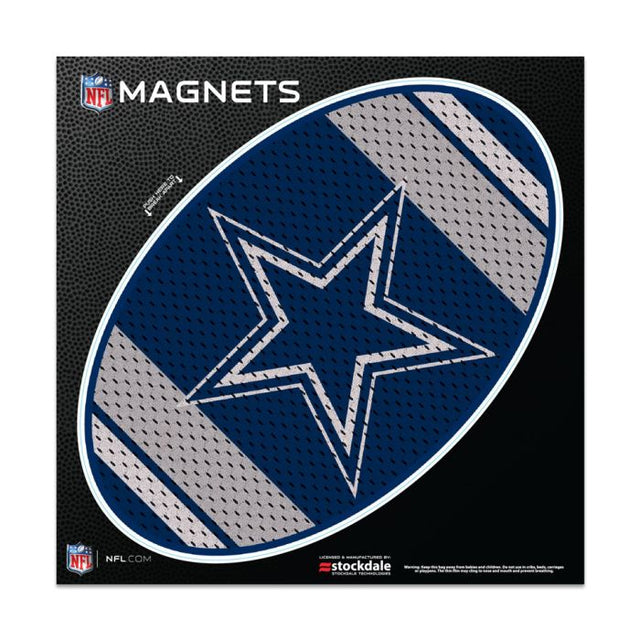 Imanes para exteriores con la camiseta de los Dallas Cowboys, 6" x 6"