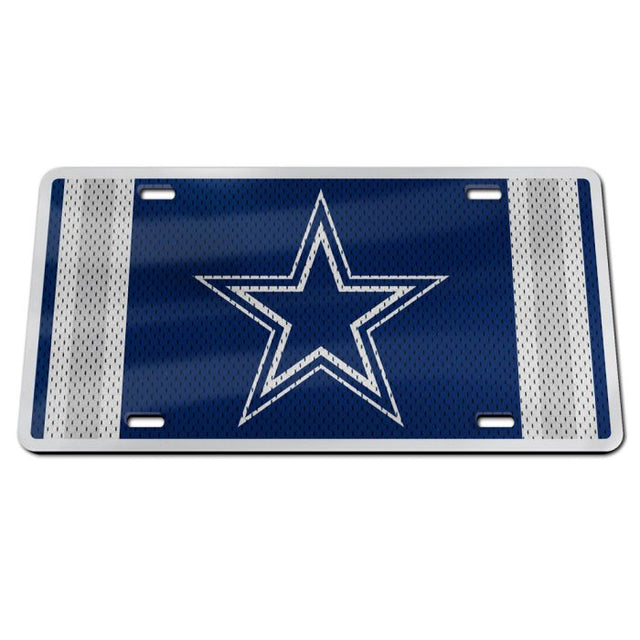 Placa de matrícula acrílica especial de los Dallas Cowboys JERSEY