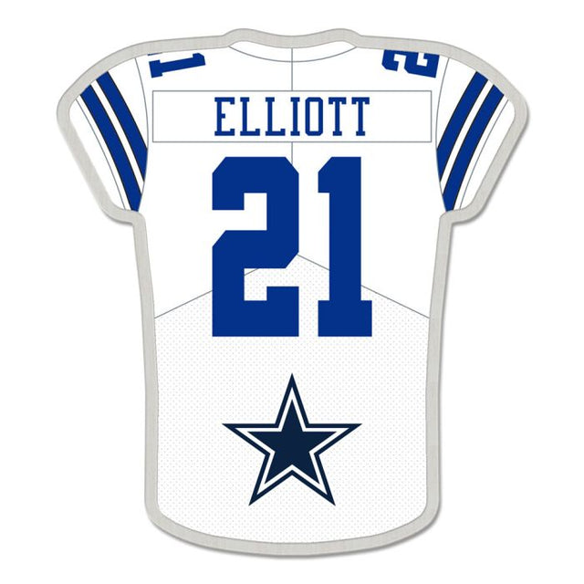 Tarjeta de joyería con pin de colección de la camiseta de los Dallas Cowboys de Ezekiel Elliott