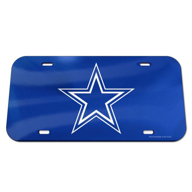 Placa de matrícula acrílica especial con el logotipo de los Dallas Cowboys