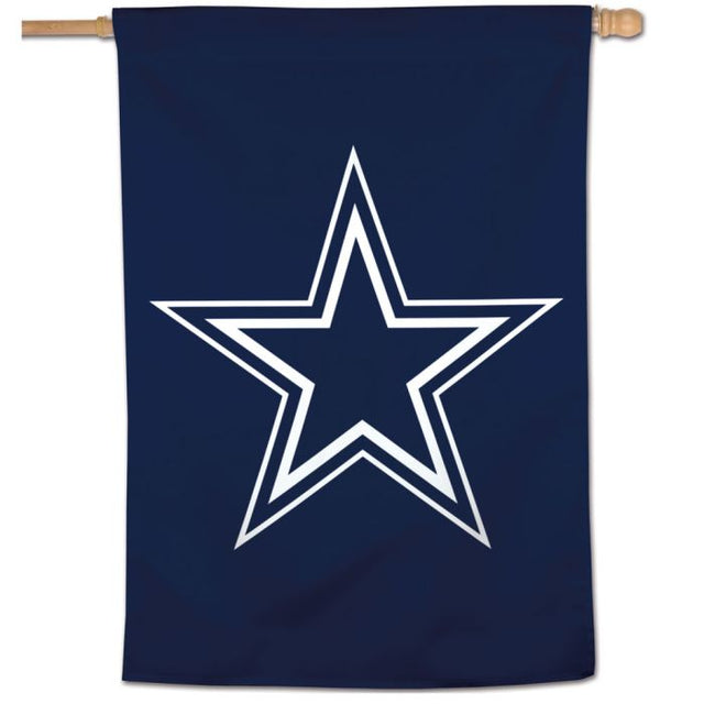 Bandera vertical con el logotipo de los Dallas Cowboys de 28" x 40"