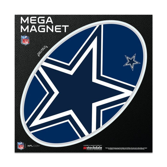 Imanes para exteriores Mega de los Dallas Cowboys, 6" x 6"