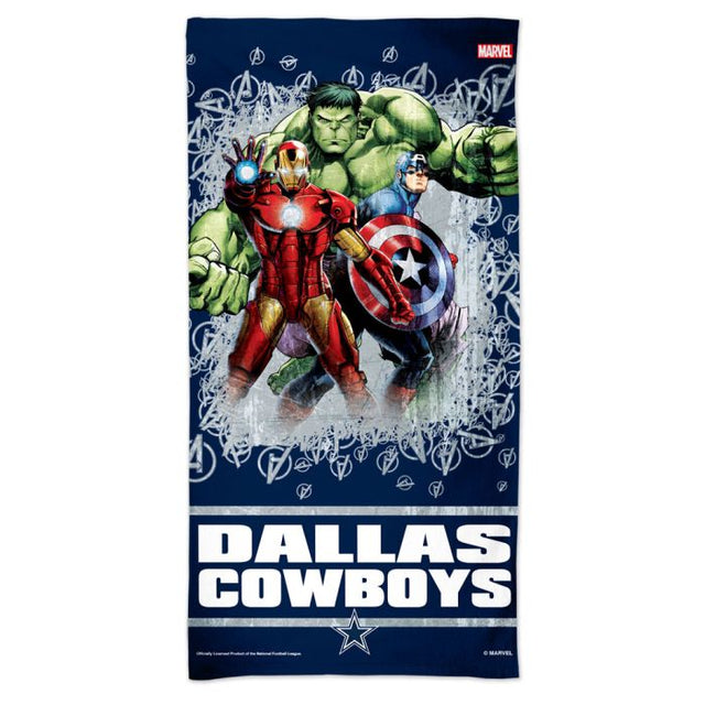 Toalla de playa Marvel Spectra de 30" x 60" de los Dallas Cowboys/Marvel (C) 2021