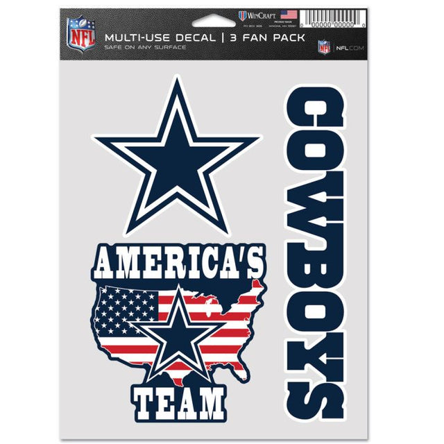 Dallas Cowboys Multi Use 3 Fan Pack