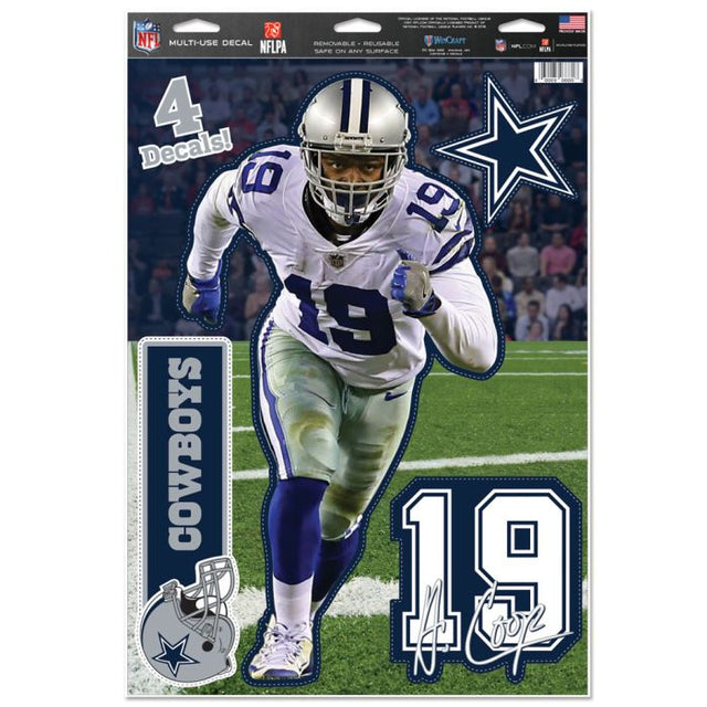 Calcomanía multiusos de los Dallas Cowboys de 11" x 17" de Amari Cooper