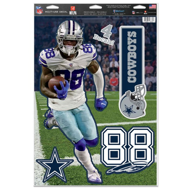 Calcomanía multiusos de los Dallas Cowboys de 11" x 17" de CeeDee Lamb