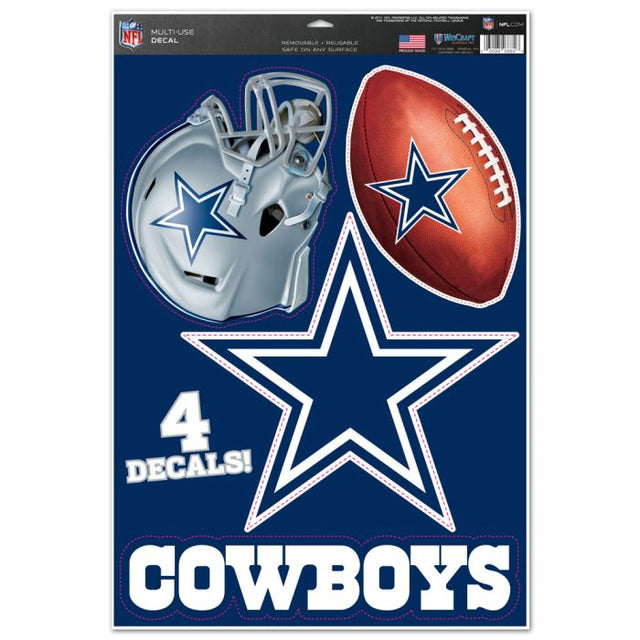 Calcomanía multiusos de los Dallas Cowboys de 11" x 17"