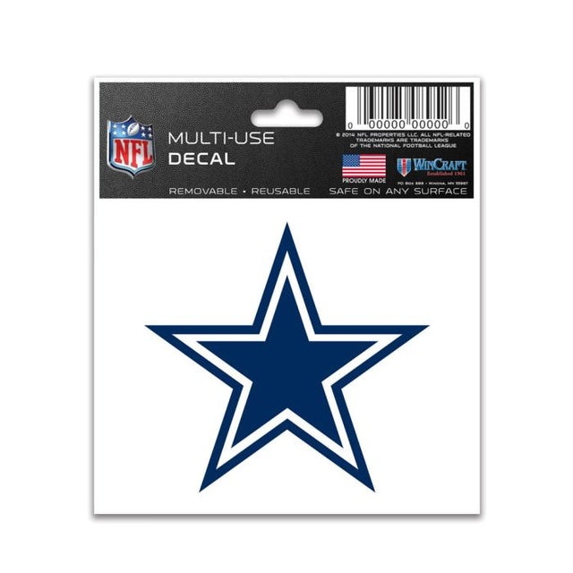 Calcomanía multiusos de los Dallas Cowboys de 3" x 4"