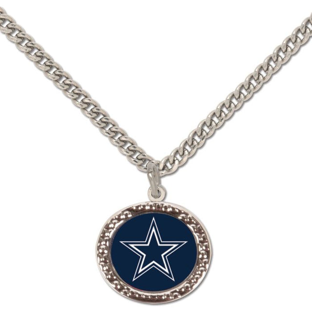 Collar de los Dallas Cowboys con tarjeta de joyería con dije