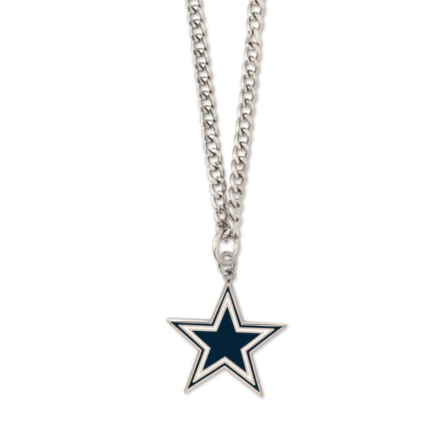 Collar de los Dallas Cowboys con tarjeta de joyería con dije