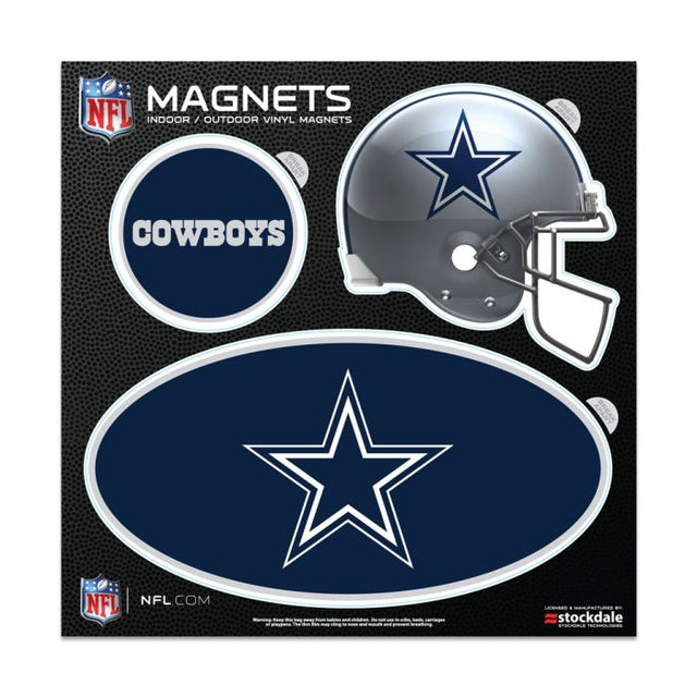 Imanes para exteriores de los Dallas Cowboys, 6" x 6"