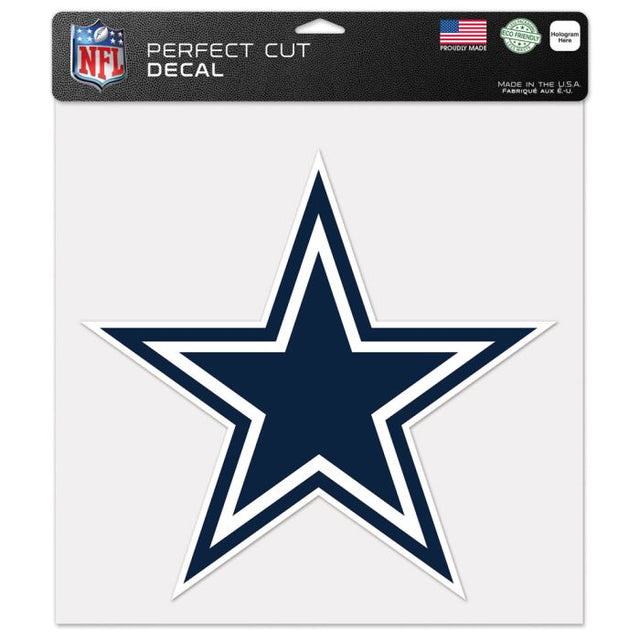 Calcomanía de color de corte perfecto de los Dallas Cowboys de 12" x 12"