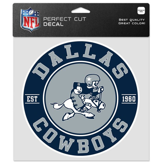 Calcomanía de color de corte perfecto de los Dallas Cowboys de 8" x 8"