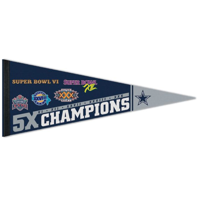 Banderín premium de los Dallas Cowboys de 12" x 30"