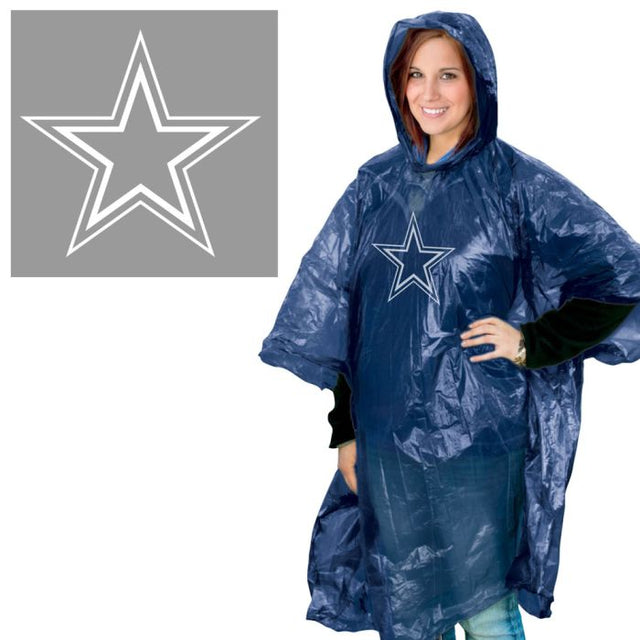 Poncho de lluvia de los Dallas Cowboys