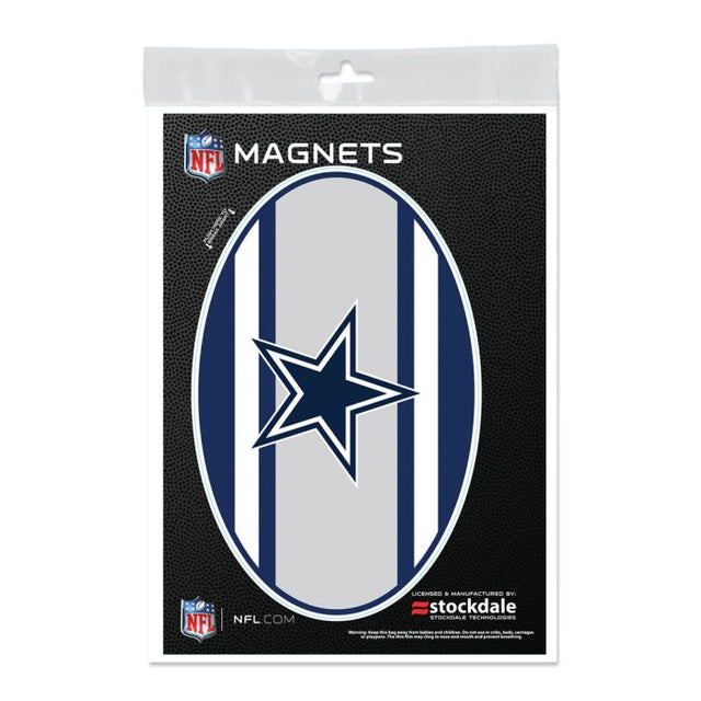 Imanes para exteriores con el logo de los Dallas Cowboys STRIPES de 5" x 7"