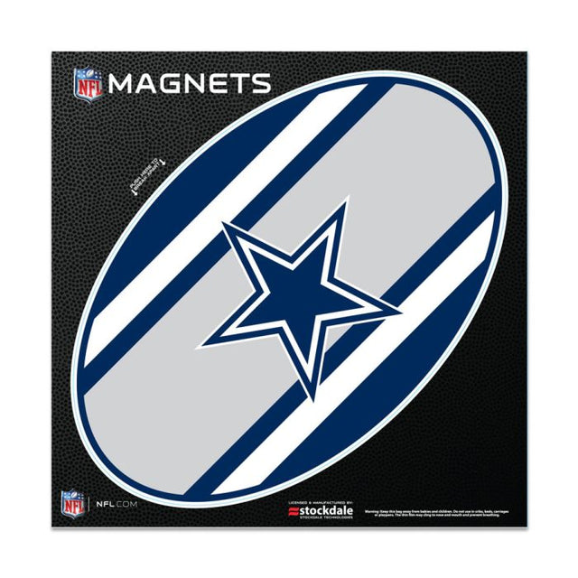 Imanes para exteriores con el logo de los Dallas Cowboys STRIPES de 6" x 6"