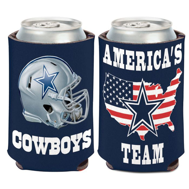 Enfriador de lata con eslogan de los Dallas Cowboys, 12 oz.