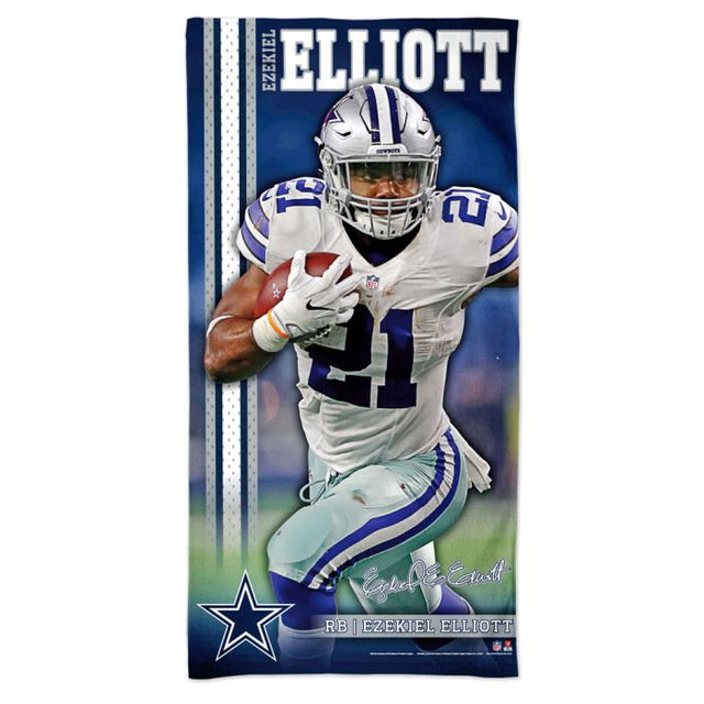 Toalla de playa Spectra de los Dallas Cowboys de 30" x 60" de Ezekiel Elliott