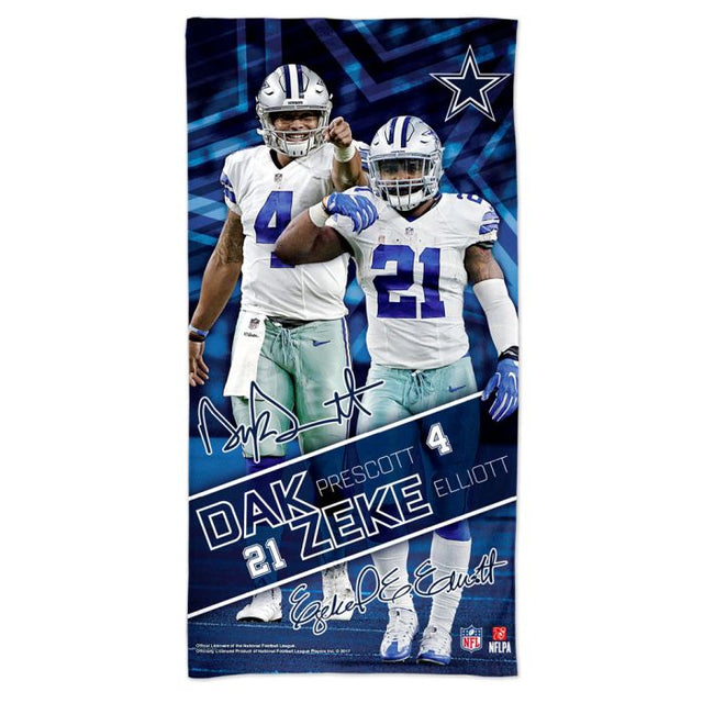 Toalla de playa Spectra de los Dallas Cowboys de 30" x 60" para varios jugadores