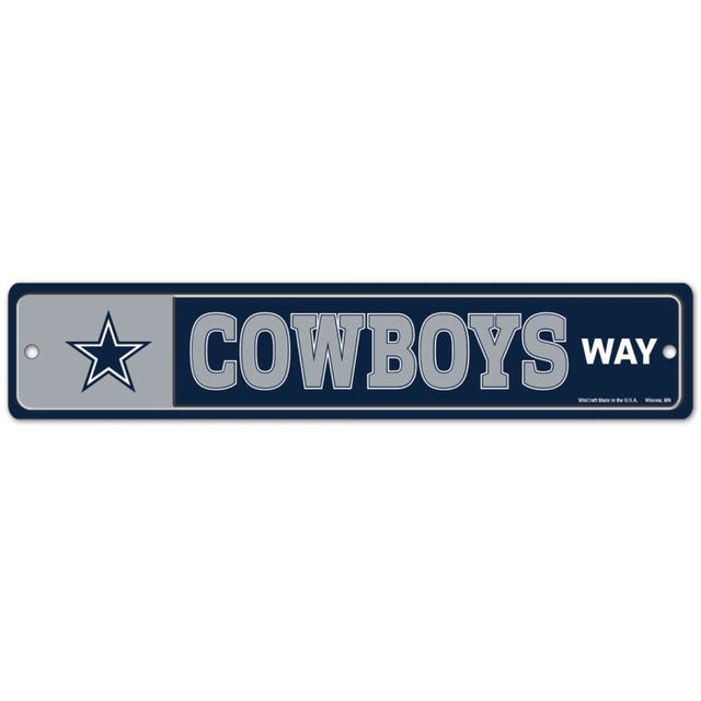 Letrero de calle/zona de los Dallas Cowboys, 3,75 x 19