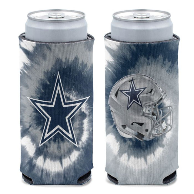 Enfriador de latas delgado de 12 oz con teñido anudado de los Dallas Cowboys