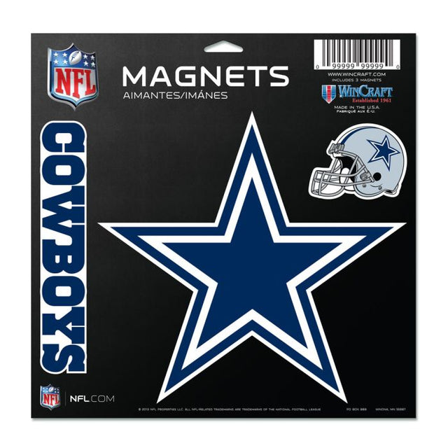 Imán de vinilo de los Dallas Cowboys de 11" x 11"