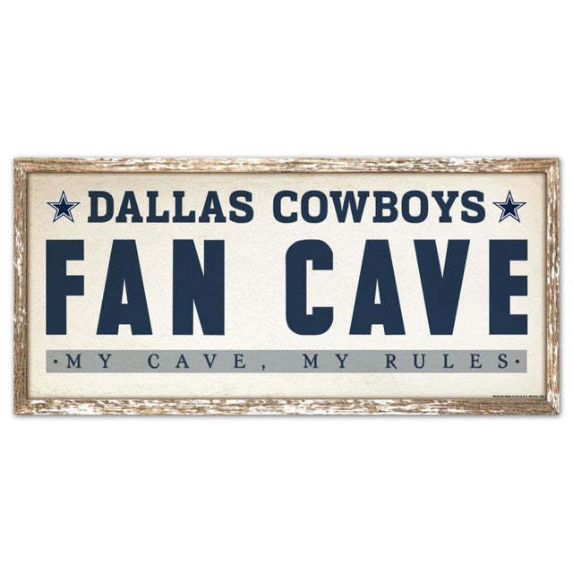 Letrero de madera de los Dallas Cowboys de 8" x 17"