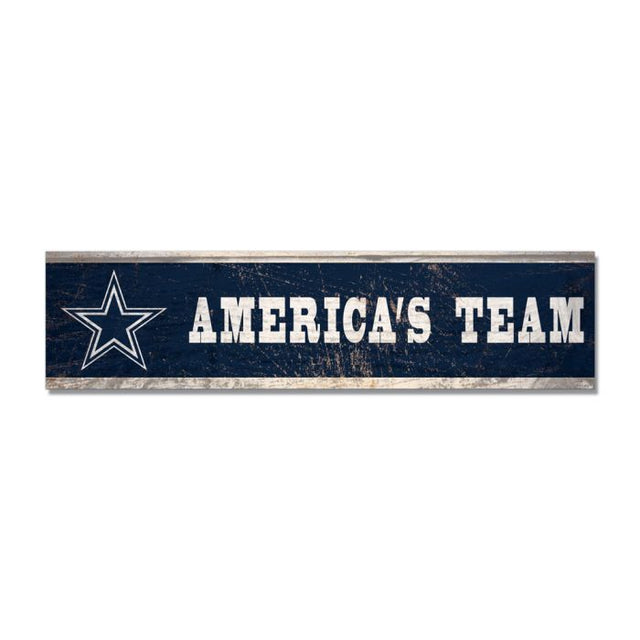 Dallas Cowboys Wooden Magnet 1.5" X 6"