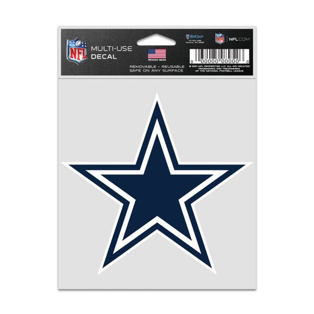 Calcomanías para fanáticos con el logotipo de los Dallas Cowboys de 3,75" x 5"