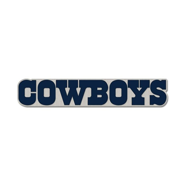 Tarjeta de joyería con pin esmaltado de colección con la marca denominativa de los Dallas Cowboys