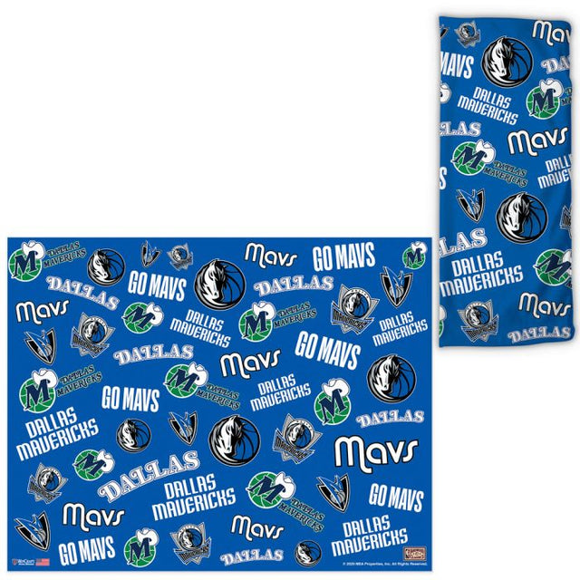 Dallas Mavericks / Hardwoods Scatter Print Fan Wraps