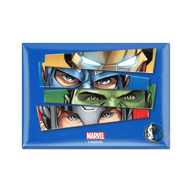 Dallas Mavericks / Marvel (c) 2021 MARVEL Metal Magnet 2.5" x 3.5"