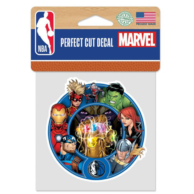 Dallas Mavericks / Marvel (c) 2021 MARVEL Perfect Cut Color Decal 4" x 4"