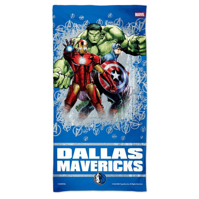 Dallas Mavericks / Marvel (c) 2021 MARVEL Spectra Beach Towel 30" x 60"