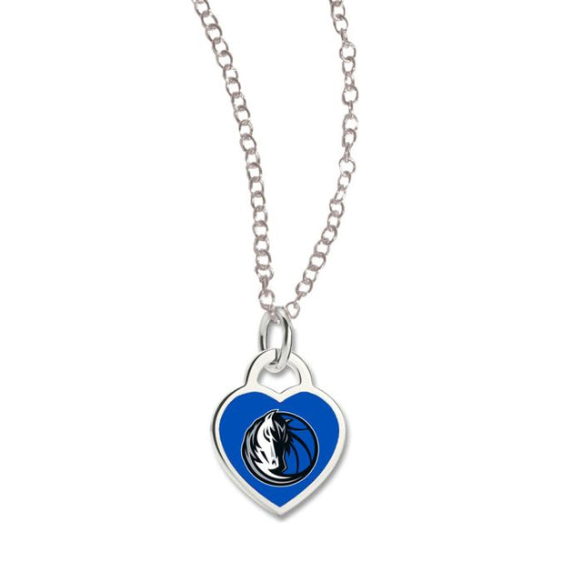 Dallas Mavericks Necklace w/3D Heart