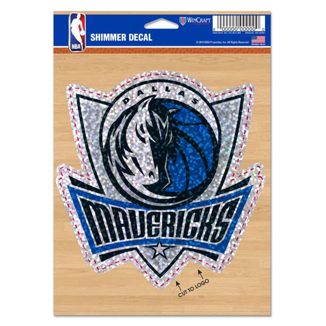 Dallas Mavericks Shimmer Decals 5" x 7"