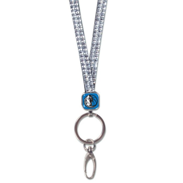 Dallas Mavericks Silver Lanyards- Crystal Bling