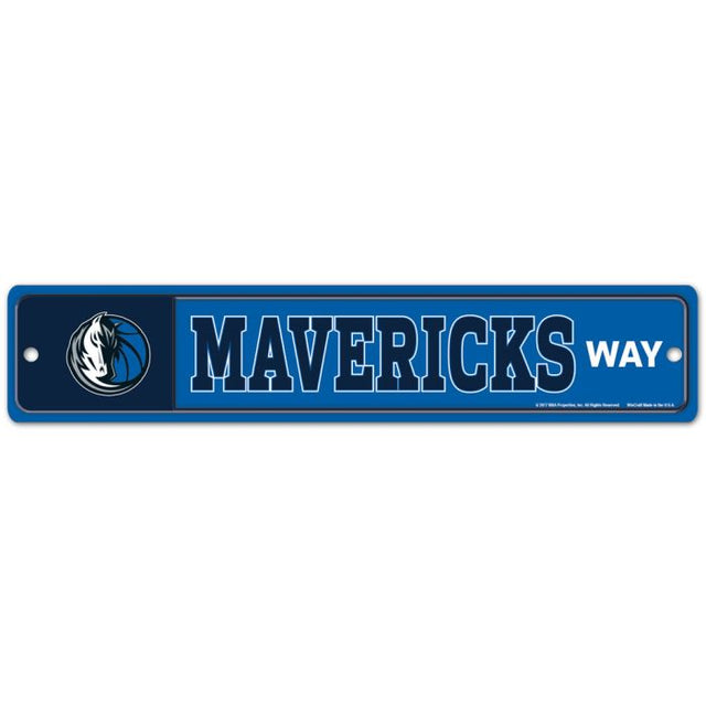 Dallas Mavericks Street / Zone Sign 3.75" X 19"