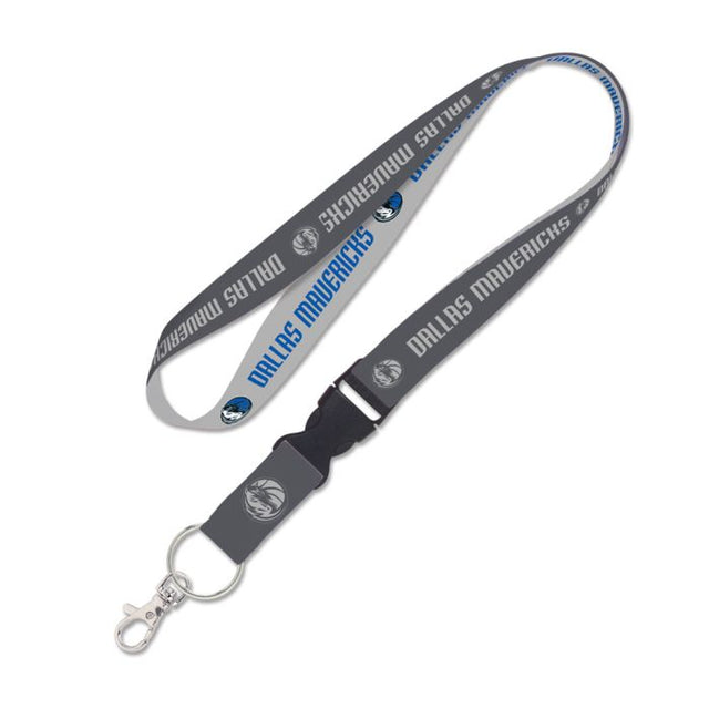 Dallas Mavericks charcoal Lanyard w/detachable buckle 1"