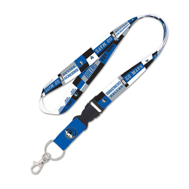 Dallas Mavericks color block Lanyard w/detachable buckle 1"