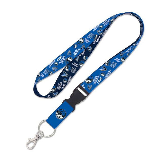 Dallas Mavericks scatter Lanyard w/detachable buckle 1"