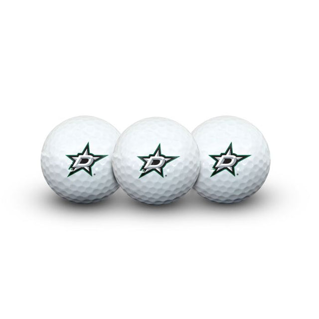 3 pelotas de golf de Dallas Stars en formato concha