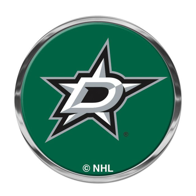 Emblema de metal cromado abovedado de los Dallas Stars