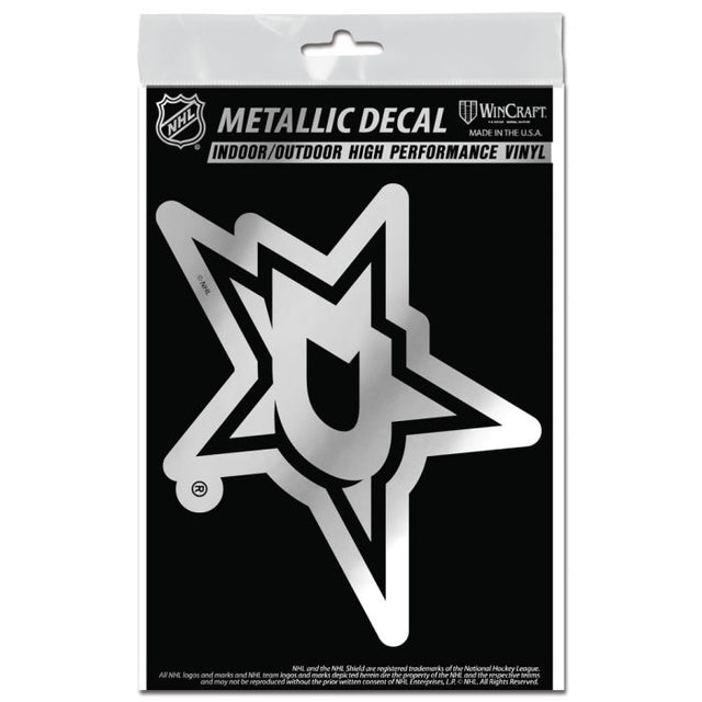 Dallas Stars Decal Metallic 3" x 5"