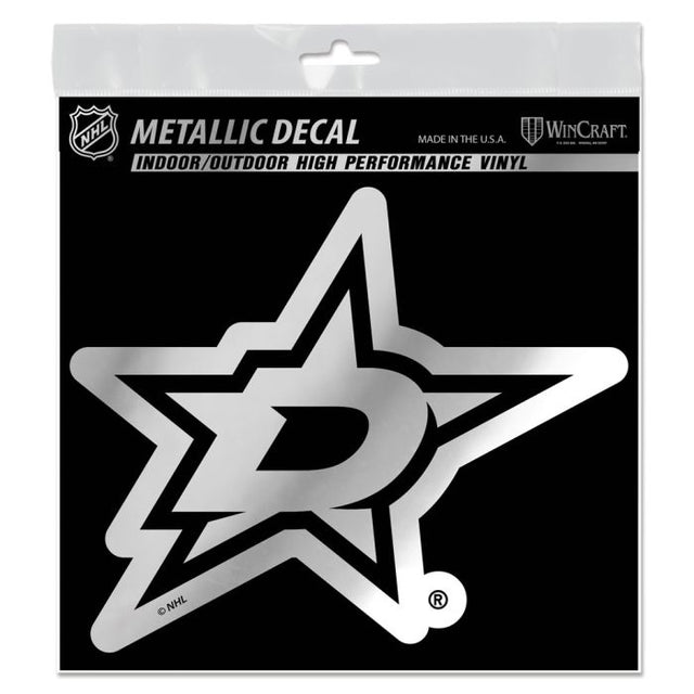 Dallas Stars Decal Metallic 6" x 6"