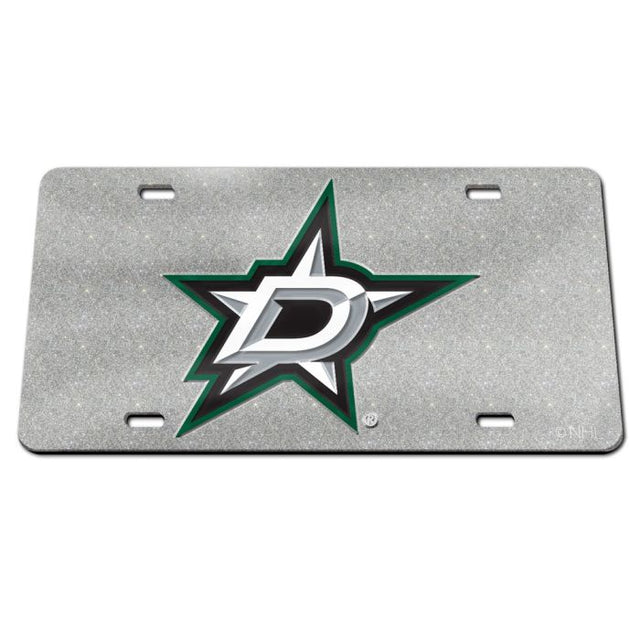 Dallas Stars GLITTER Specialty Acrylic License Plate